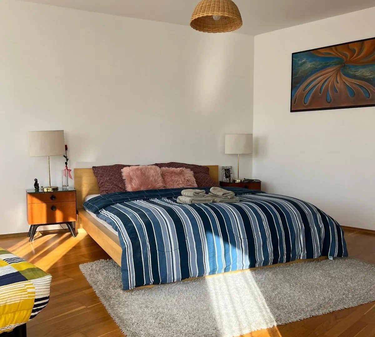 פראג A Large 1 Bedroom Apartment With An Available Private Parking
